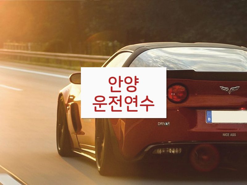 안양운전연수 후기