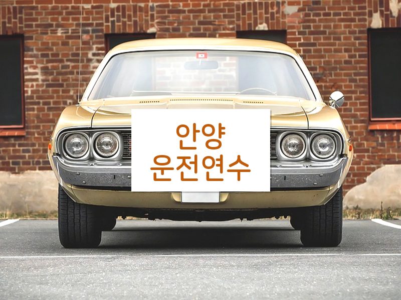 안양운전연수 후기
