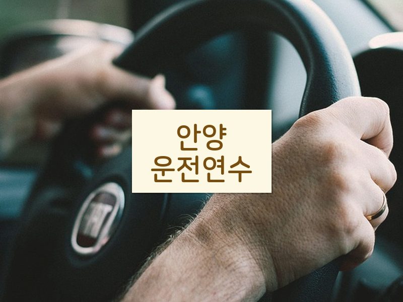 안양운전연수 후기