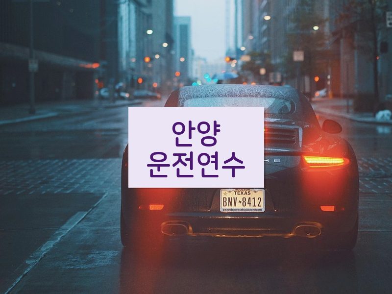 안양운전연수 후기
