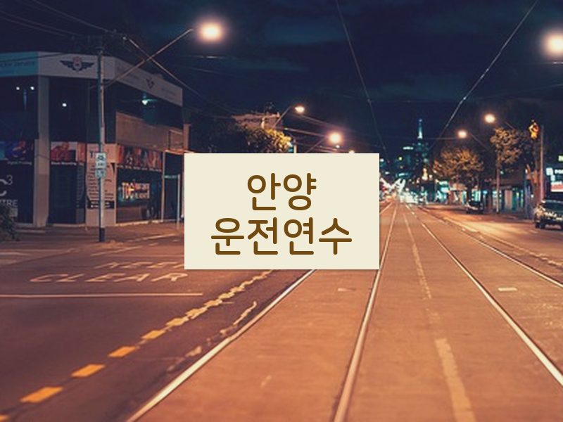 안양운전연수 후기
