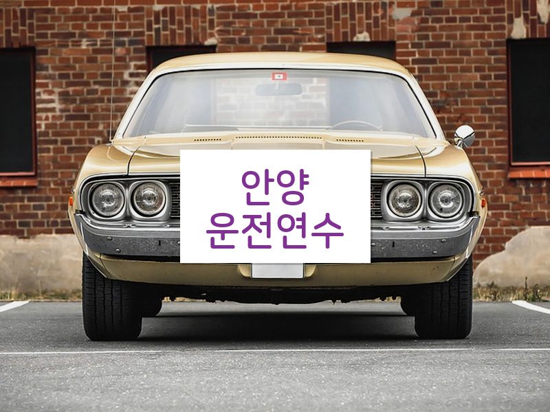 안양운전연수 후기