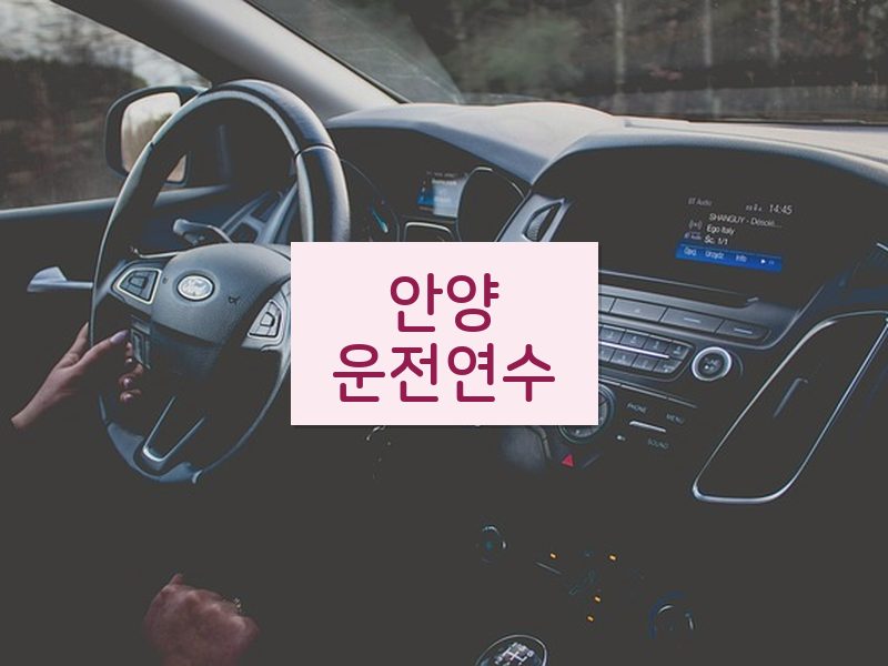 안양운전연수 후기