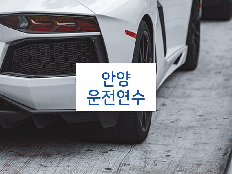안양운전연수 후기