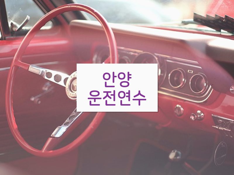 안양운전연수 후기