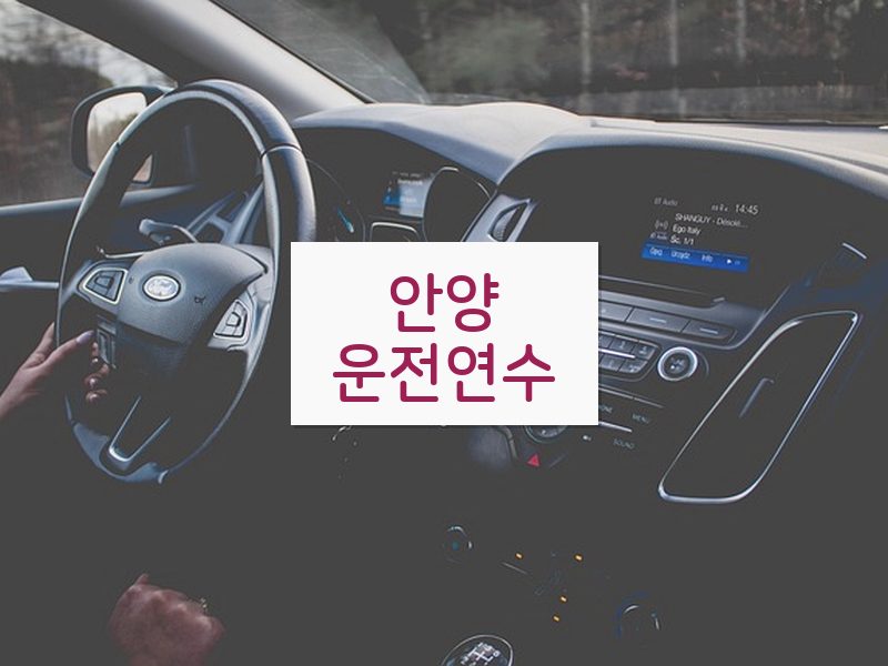 안양운전연수 후기
