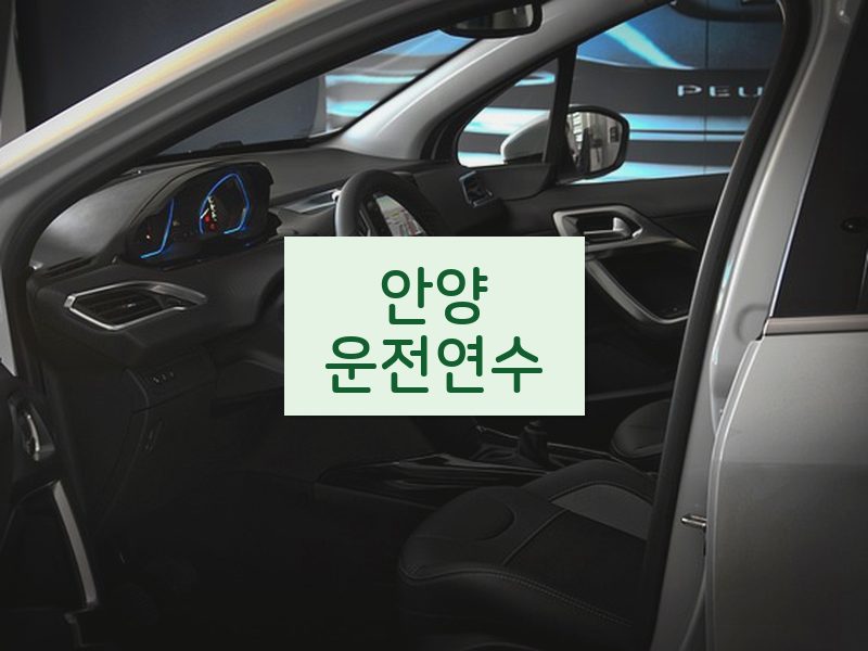 안양운전연수 후기