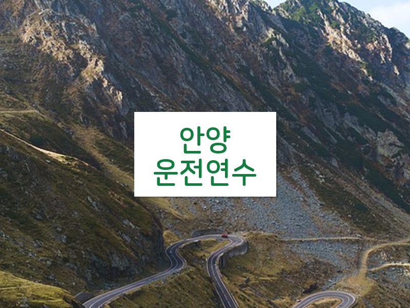 안양운전연수 후기