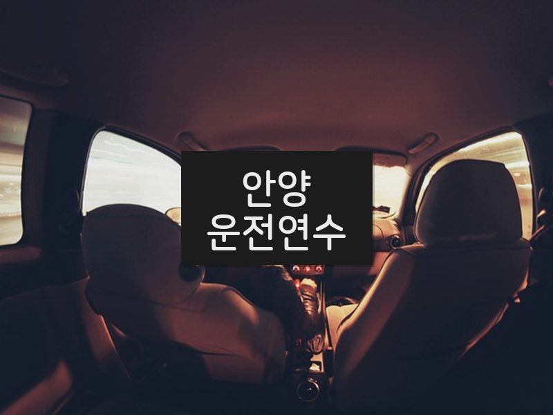 안양운전연수 후기