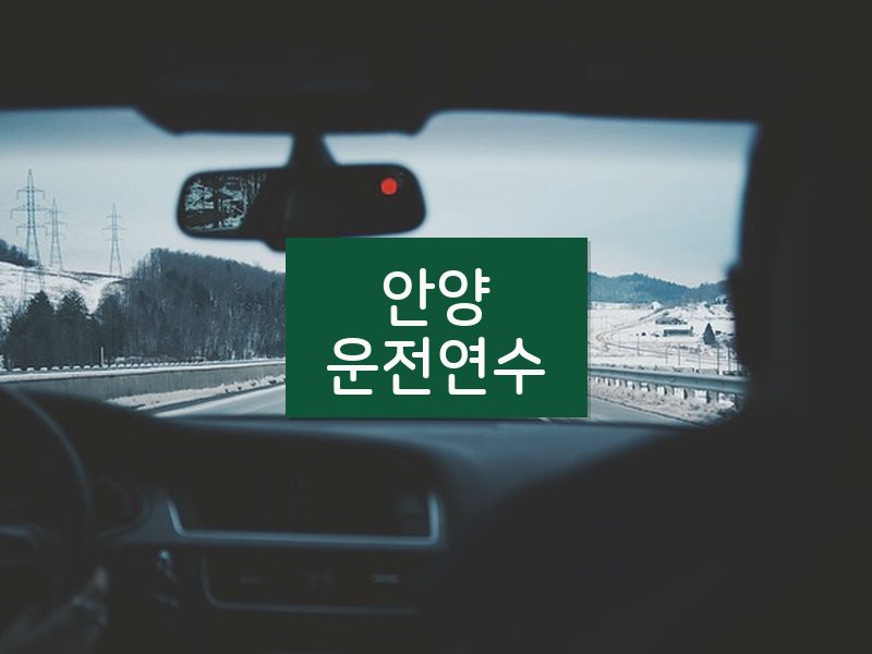안양운전연수 후기
