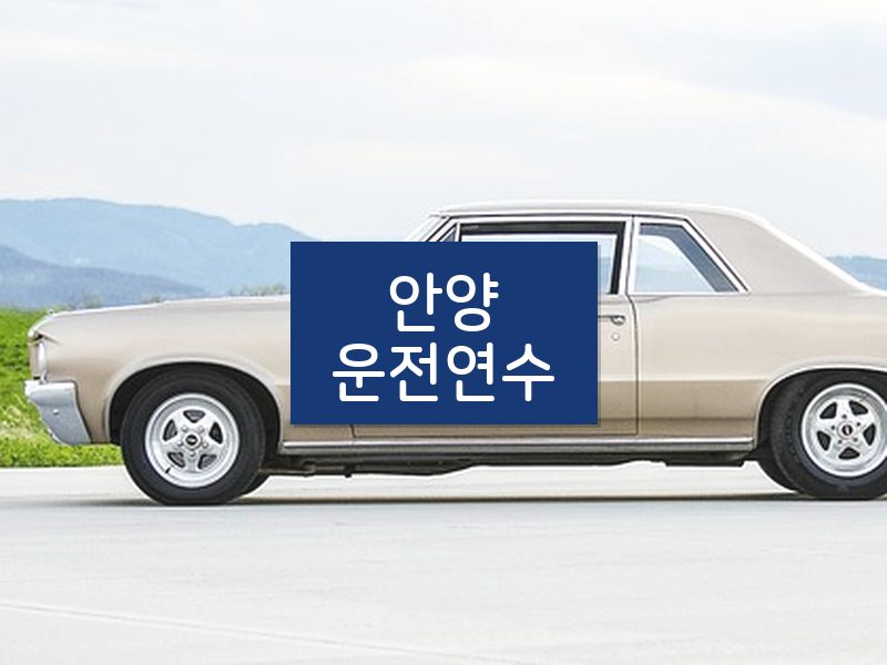 안양운전연수 후기