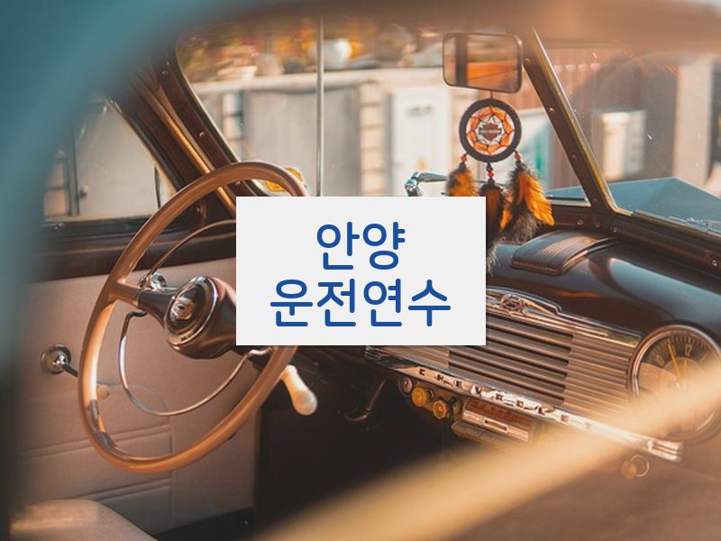 안양운전연수 후기