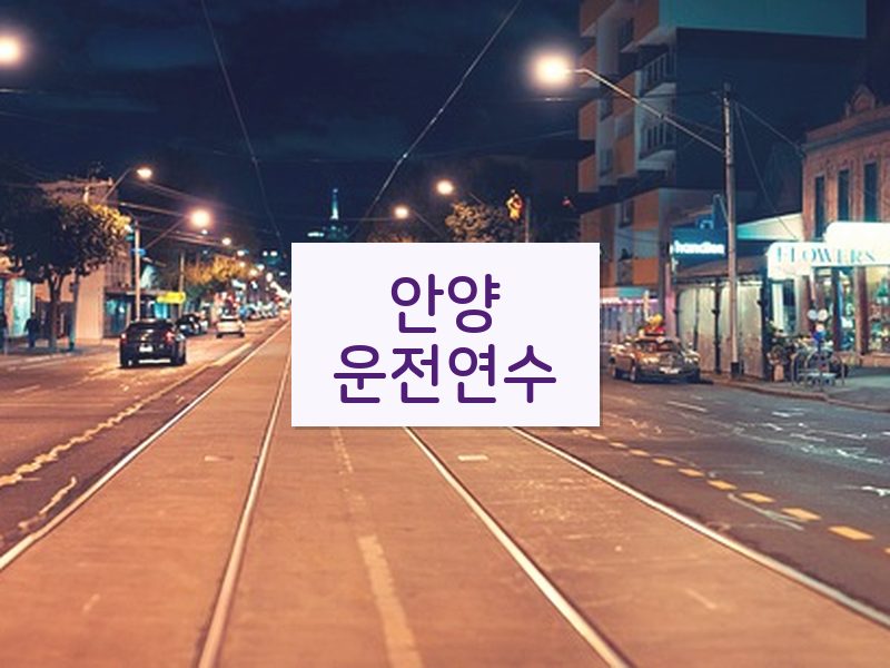 안양운전연수 후기