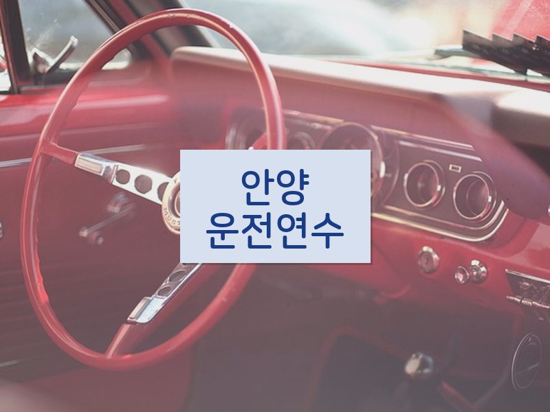 안양운전연수 후기