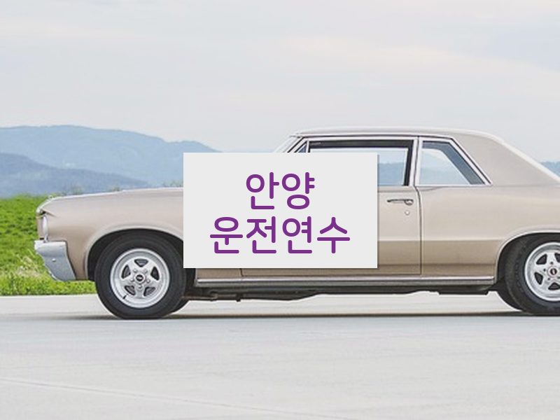 안양운전연수 후기