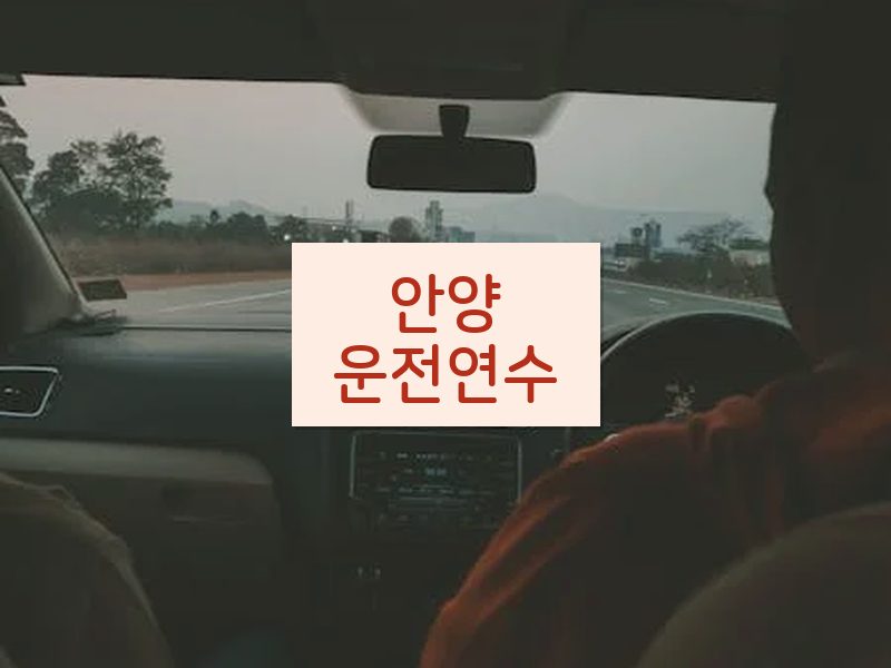 안양운전연수 후기