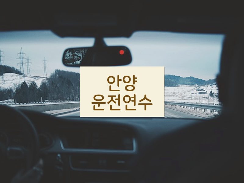 안양운전연수 후기