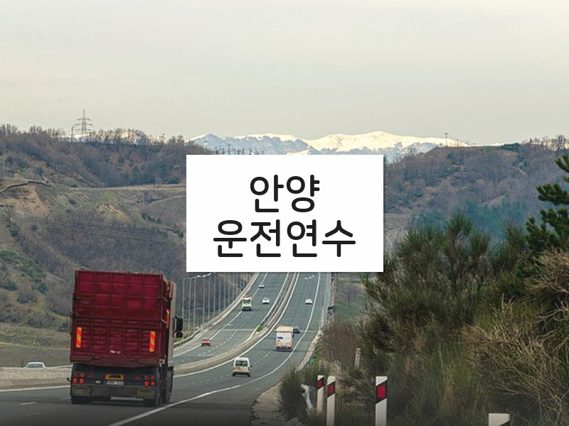 안양운전연수 후기