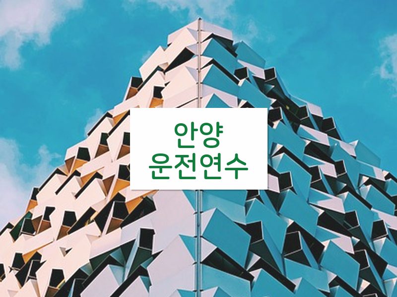 안양운전연수 후기