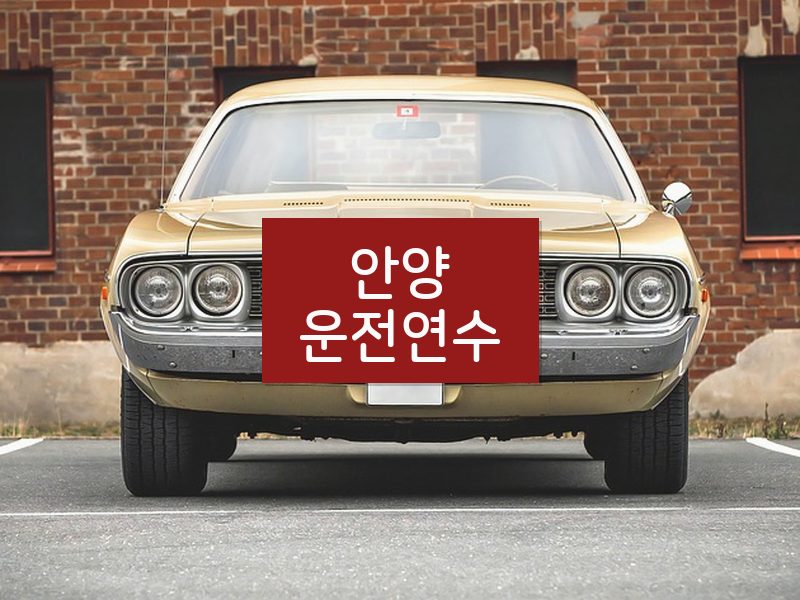 안양운전연수 후기