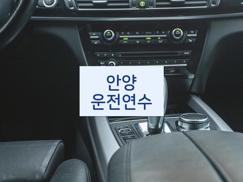 안양운전연수 후기