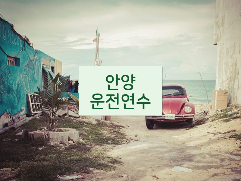 안양운전연수 후기