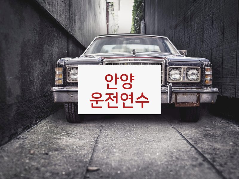 안양운전연수 후기