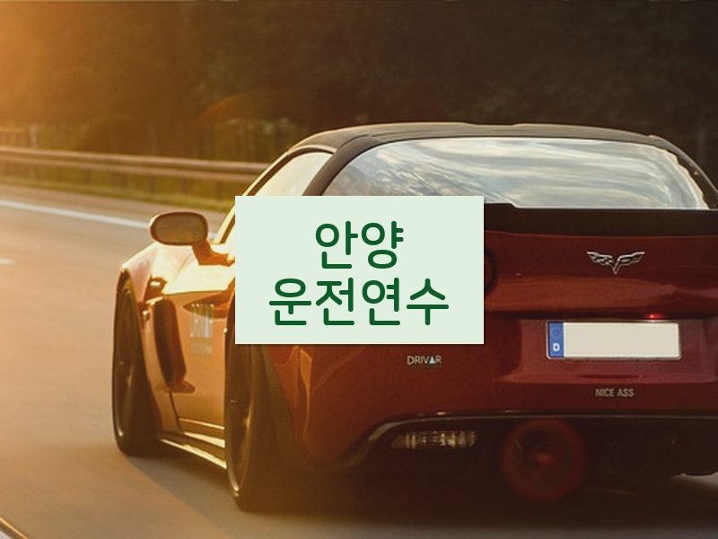안양운전연수 후기