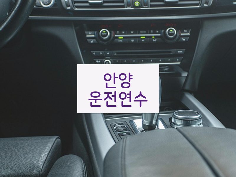 안양운전연수 후기