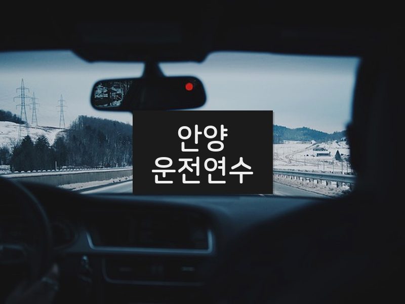 안양운전연수 후기