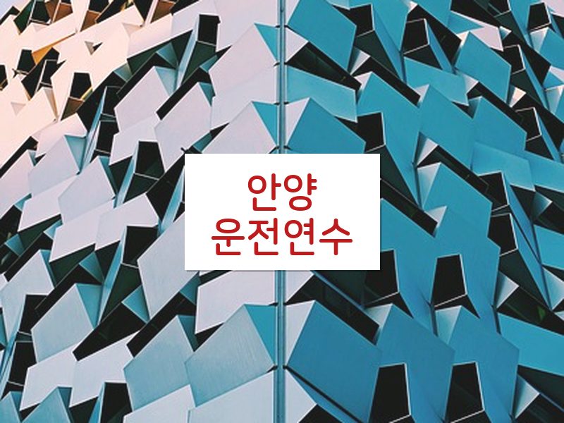 안양운전연수 후기