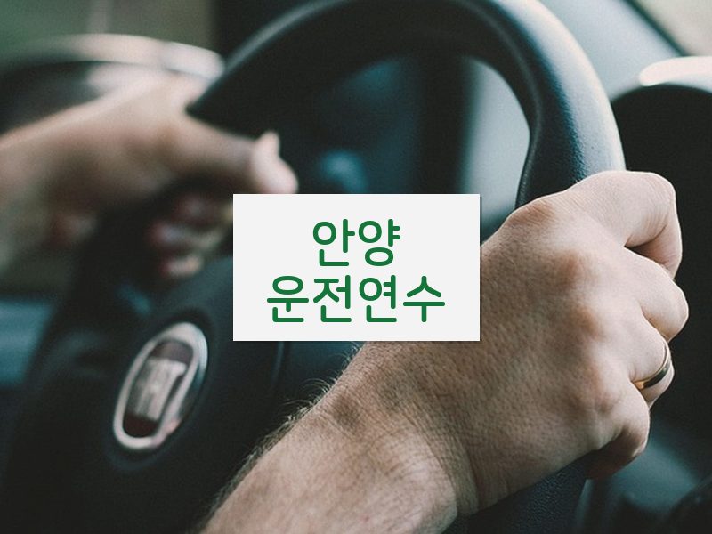 안양운전연수 후기