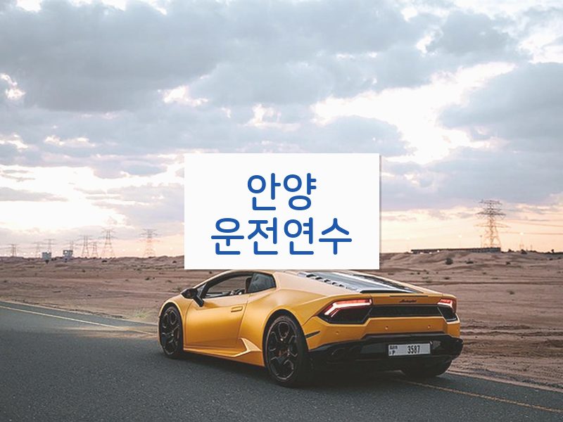 안양운전연수 후기