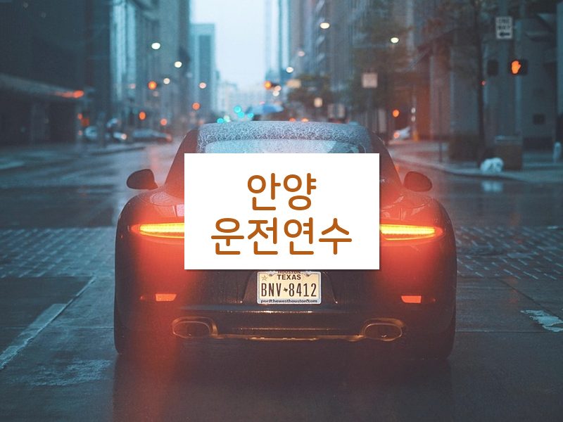 안양운전연수 후기