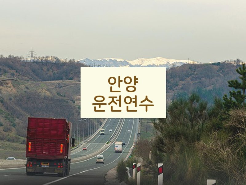 안양운전연수 후기