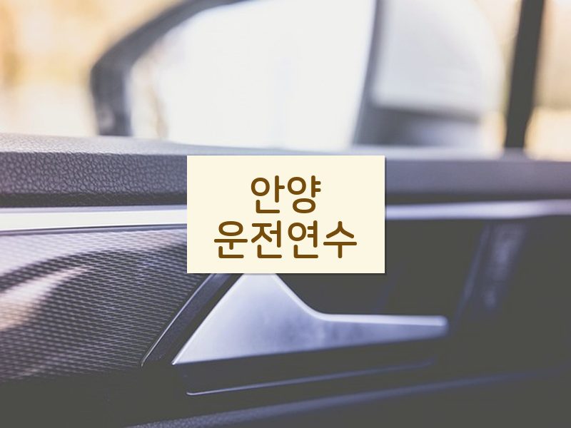안양운전연수 후기
