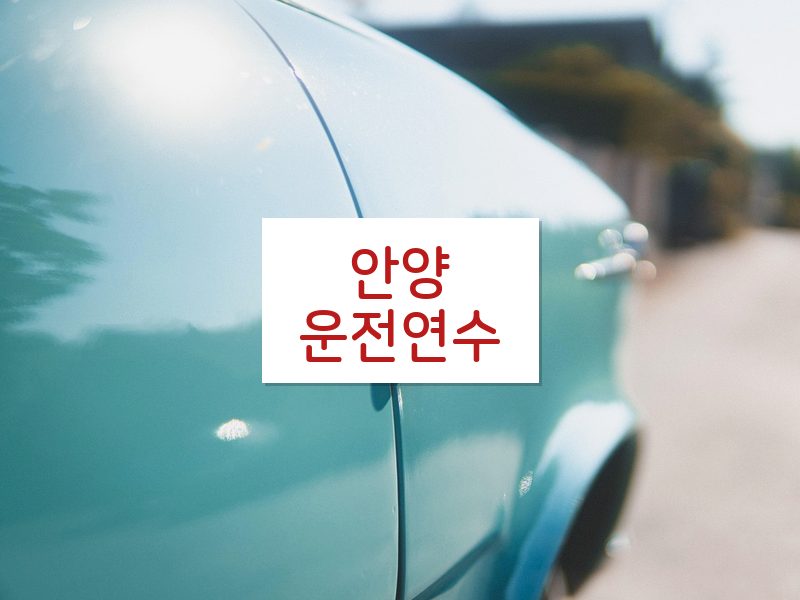 안양운전연수 후기
