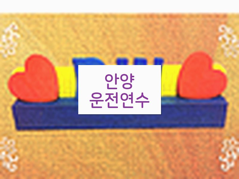 안양운전연수 후기