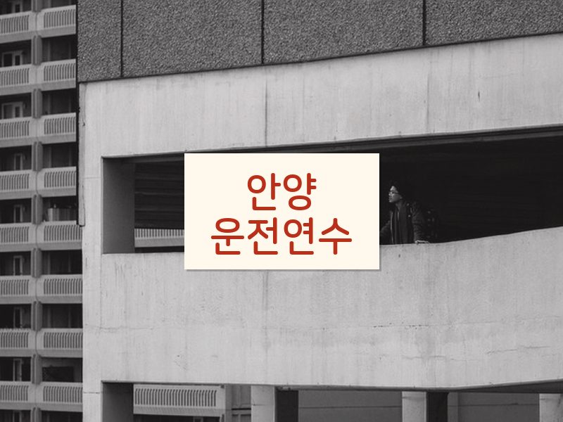 안양운전연수 후기