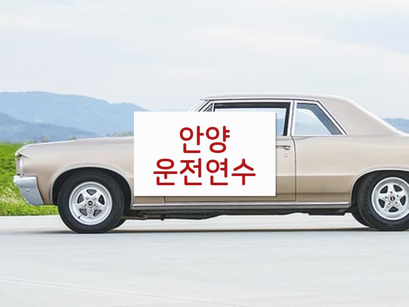 안양운전연수 후기