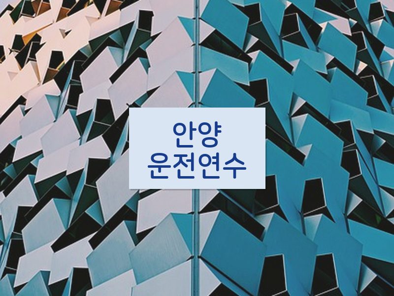 안양운전연수 후기
