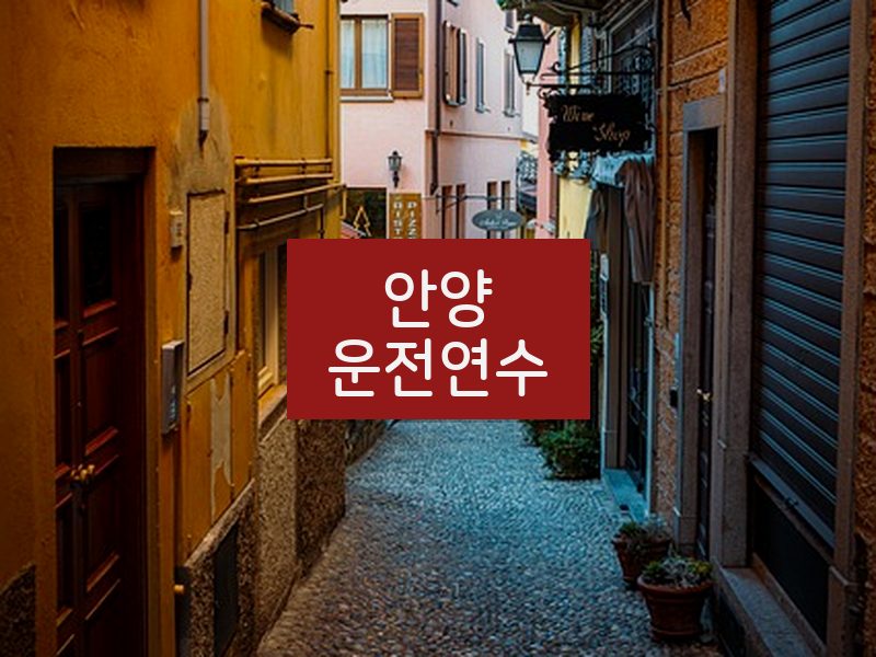 안양운전연수 후기