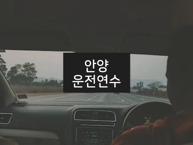 안양운전연수 후기