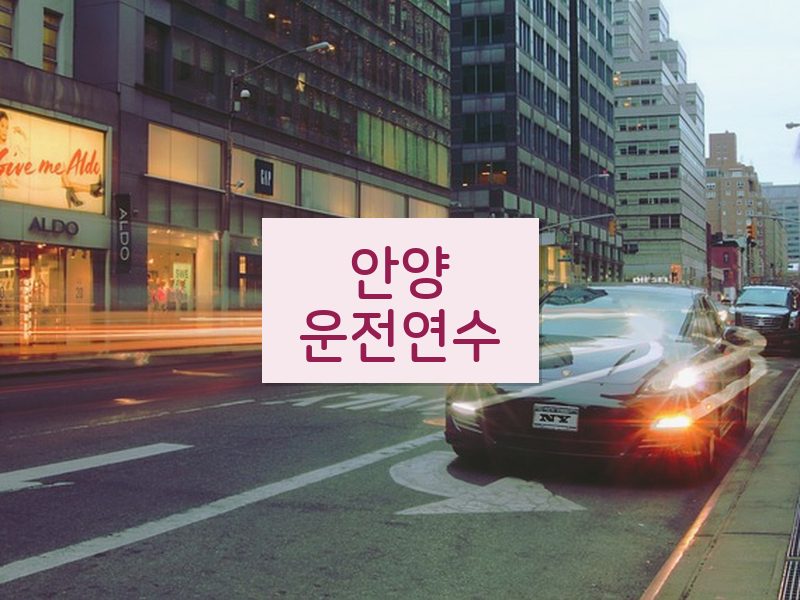안양운전연수 후기