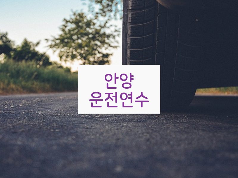 안양운전연수 후기