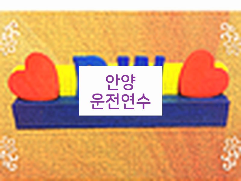 안양운전연수 후기