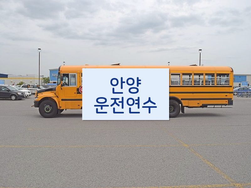 안양운전연수 후기