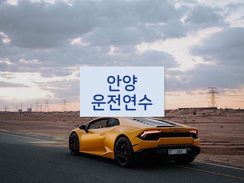 안양운전연수 후기