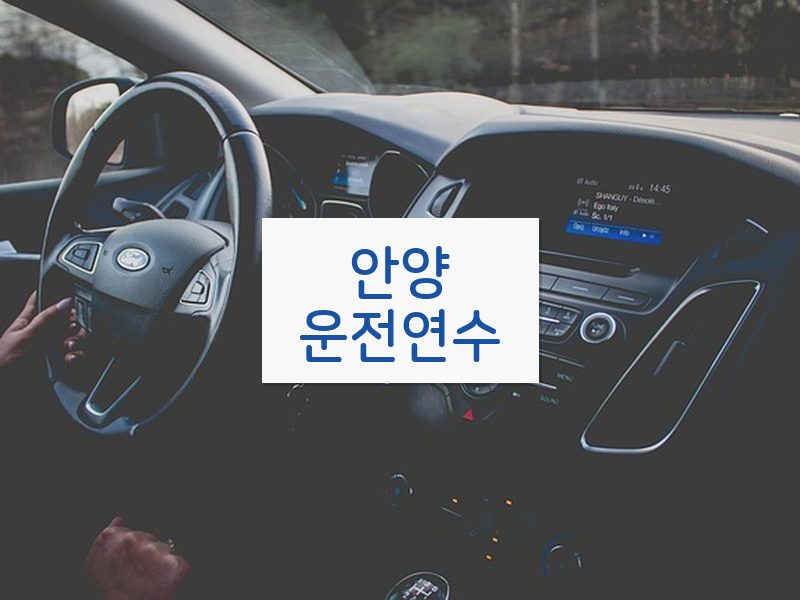 안양운전연수 후기