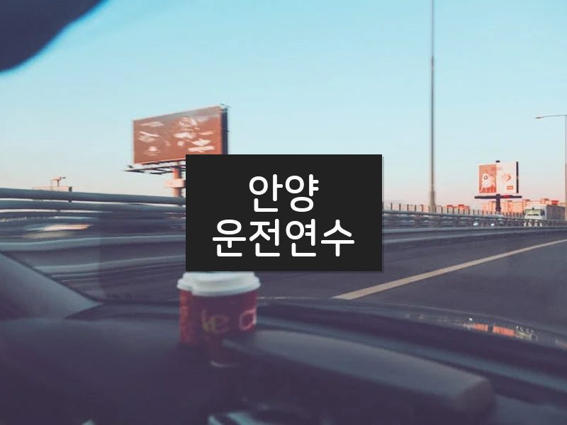 안양운전연수 후기
